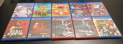 Sealed PS4 Games Lot - Ys, Okami, Red Dead, Persona 5 Strikers + Tactica, & More