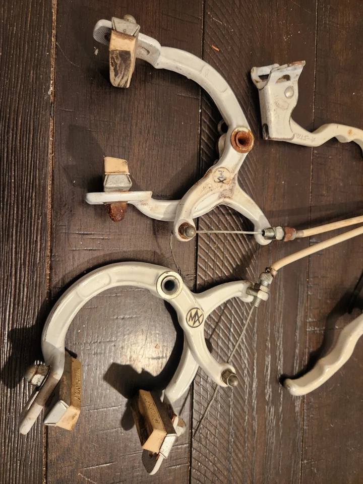 Freno delantero Chang Star MX 890 + palanca blanca Old School BMX 1987 Schwinn Predator Foto 2 de 4