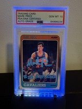 PSA 10 Auto 1988-89 Fleer - Mark Price #25 + Inscription!!