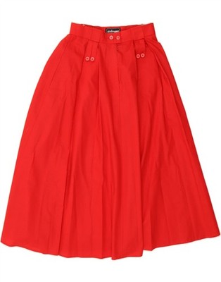 STEILMANN Damen A-Linien Rock UK 10 Small rot Baumwolle AQ06