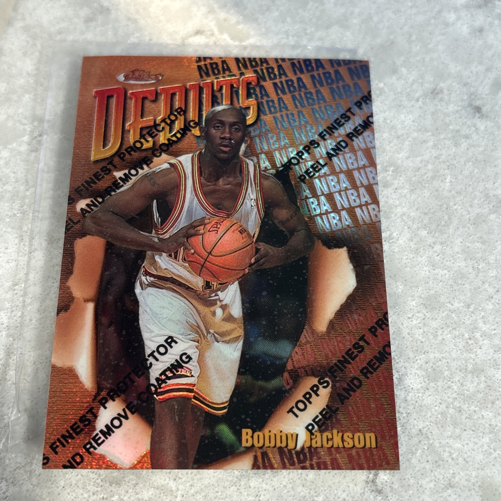 1997-98 Topps Finest Refractors #111 Bobby Jackson RC Rookie