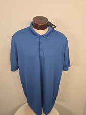 Adidas Polo Golf Shirt Mens Size 2XL Blue Short Sleeve New With Tags