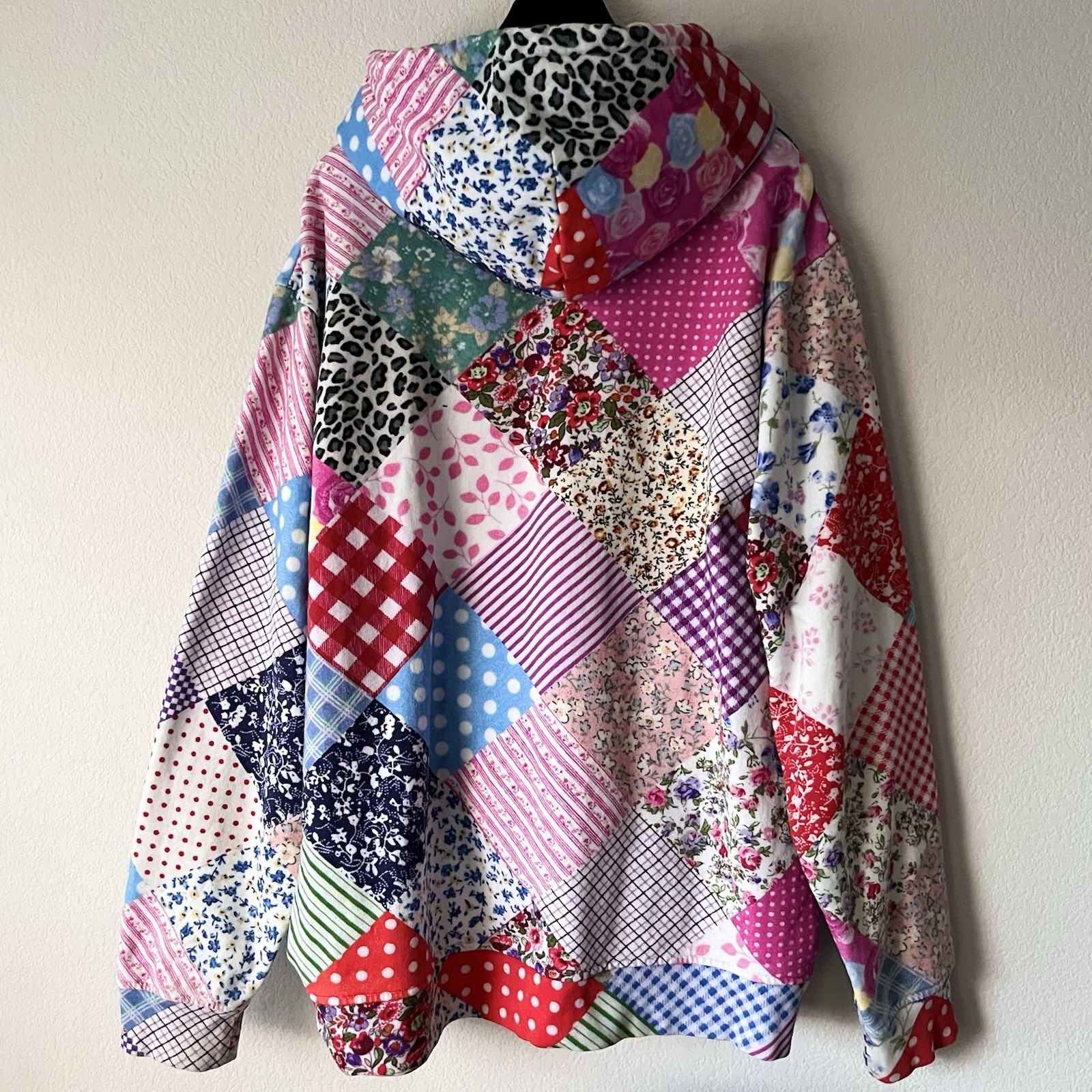 Teddy Fresh Patchwork Style Thick 100% Cotton Hoo… - image 2