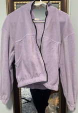 No Boundaries NOBO Juniors M Purple Fleece Polyester Full Zip Hooded Hoodie Pkts