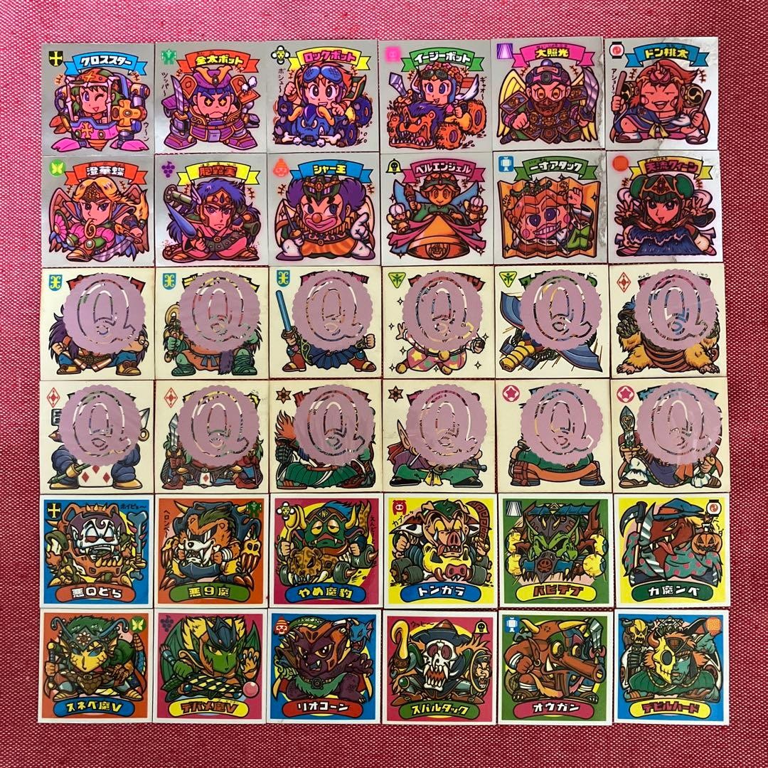 Bikkuriman Stickers 19th Series Q Side Complete 35 Years Old Used
