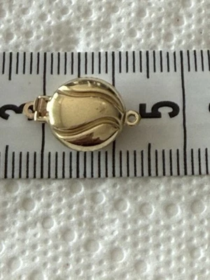 Hochwertige 585 Gelbgold Perlen Verschluss Für Kette Oder Armband - Bild 1 von 3