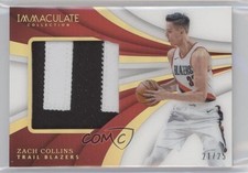 2017-18 Panini Immaculate Massive Memorabilia 21/25 Zach Collins #MM-ZCL 5xx