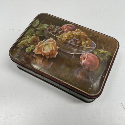 ORIGINAL VINTAGE RETRO Cafe Art Advertising Tin Toffee Confectionary Biscuit