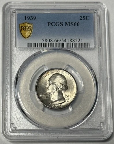 1939 25c Washington Quarter PCGS MS66 !! Excellent GEM Condition!!!