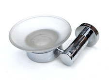 TB4: Portasapone Duravit D-Code da parete cromato e vetro 0099171000
