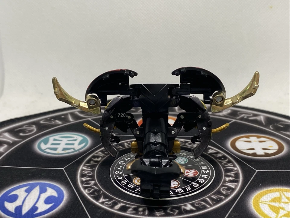 Bakugan Bakutech Darkus Go Dragaon Dragonoid God 3 Black Gold Jigen MG VHTF - Image 3 of 4