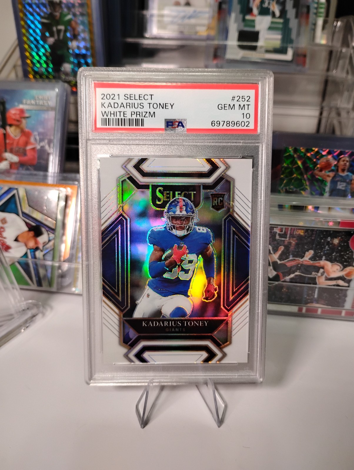 2021 Panini Select - Club Level Kadarius Toney #252 White Prizm /35 (RC)