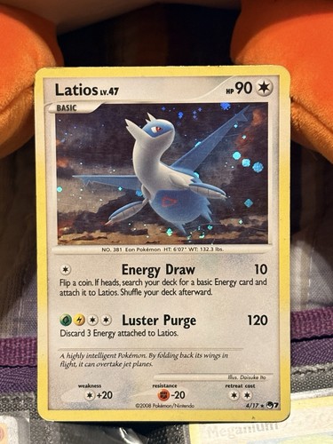 Pokemon Latios LV.47 Holo Rare Pokémon Card 4/17 Pop Series 7