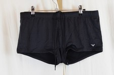Emporio Armani Men's Standard Essential Eagle Logo Swim Trunk Black Size XL