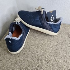 NWT Olukai Mahiki Womens 10 Moonlit Ocean Blue Outdoor Slipper Shoes S93