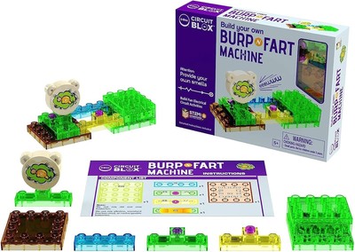 E-Blox Building Blocks STEM Circuit Kit, Build Your Own Burp & Fart Machine