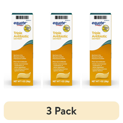 (3 pack) Equate Triple Antibiotic First Aid Ointment, Infection Protection, 1 oz