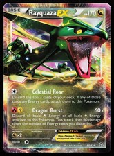 Rayquaza EX 85/124 Holo Rare Dragons Exalted Pokemon Card
