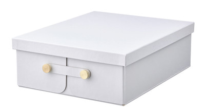 IKEA SPINNROCK Box mit Fächern weiß 32x25x10 cm 12 1/2x9 3/4x4'' BRANDNEU