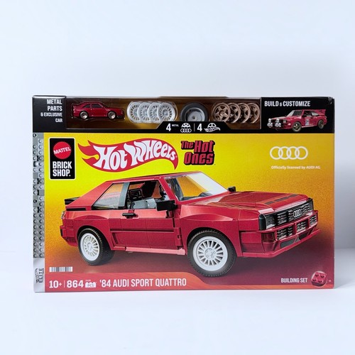 Mattel Brick Shop Hot Wheels The Hot Ones ’84 Audi Sport Quattro 864pc 1:64