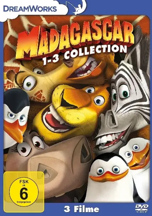 Madagascar 1+2+3 - Collection (DreamWorks) # 3-DVD-BOX-NEU - Bild 3
