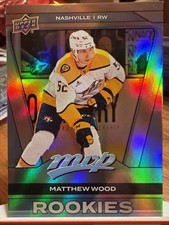 Matthew Wood 2025-26 UD MVP Silver Collection Rookie Card #262 Predators