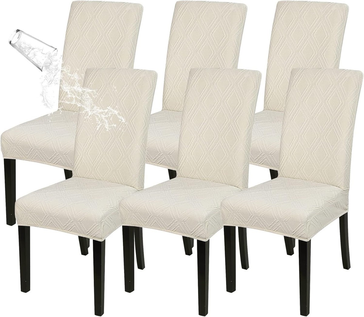 Chair Seat Northern Brothers Chair Covers 8- (Ivory) NORTHERN