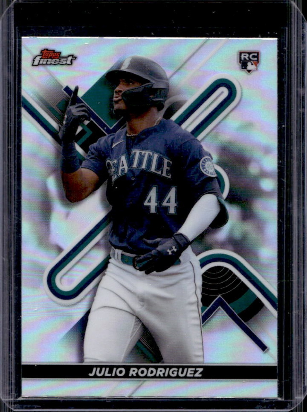 2022 Topps Finest Julio Rodriguez RC Refractor Rookie #23 Mariners