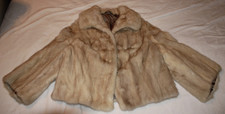 VTG Genuine Blonde Mink Fur Jacket, Short