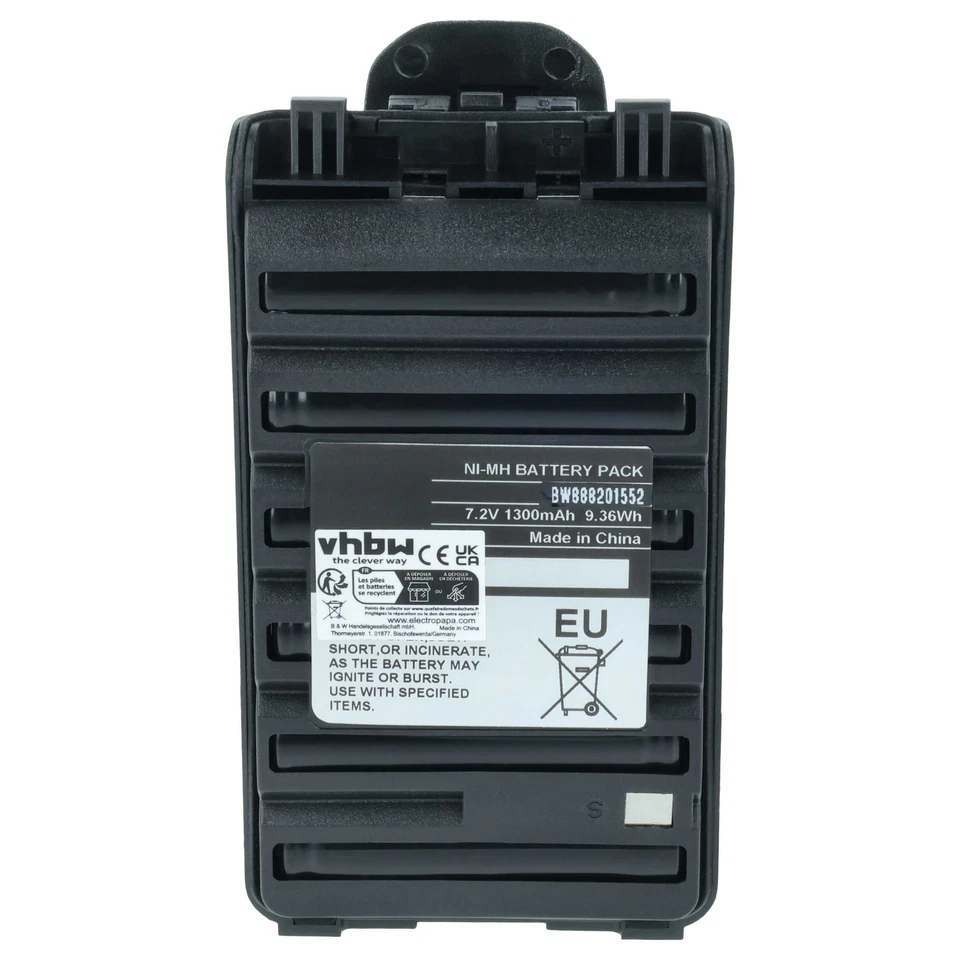 2x Batterie pour Icom IC-F4102D IC-F4002 IC-F4003 IC-F4101D 1300mAh 7,2V - Photo 3/4