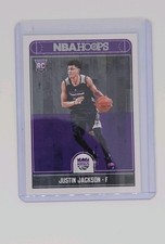 Panini 2017-18 NBA Hoops Justin Jackson Sacramento Kings Rookie Card #265. rookie card picture
