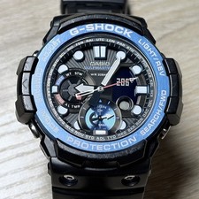 Casio G-Shock GN-1000B-1AJF Gulfmaster Stainless Steel Blue Bezel LED Watch With