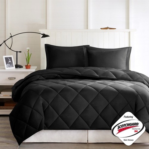 Juego de edredón alternativo reversible acolchado diamante Scotchgard 3M - Imagen 6 de 78