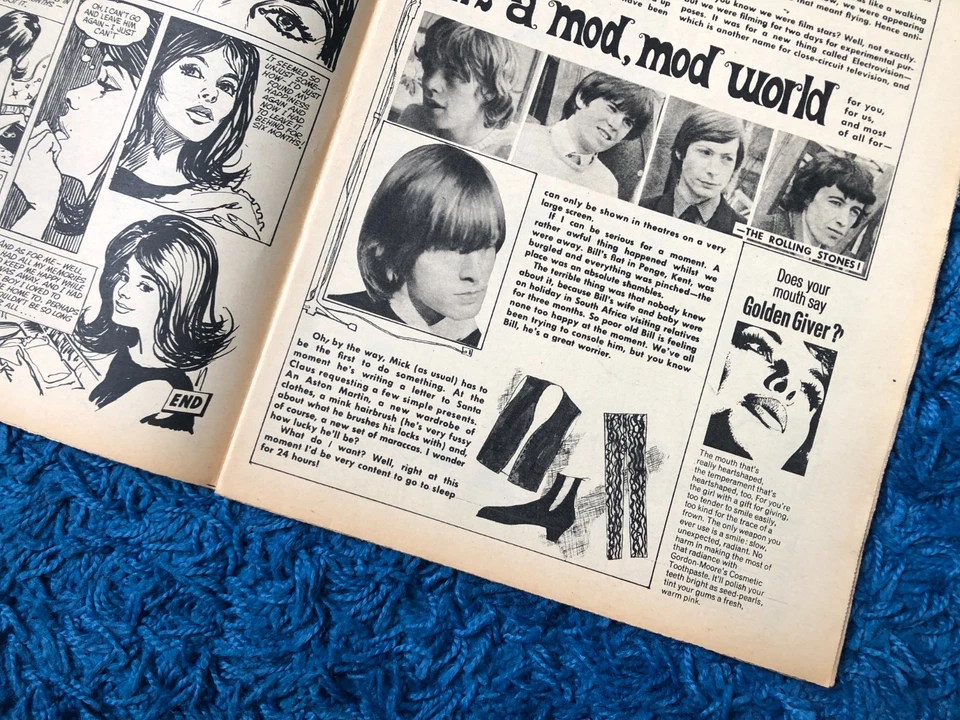 Boyfriend magazine comic 19 Dec 1964 UK Rolling Stones Beatles Manfred Mann Mod - Image 2 of 4