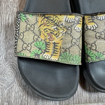 Gucci Slides Flip Flops Bengal Tiger Mens Size 6 | eBay display picture 3