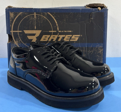 NEW 5 M WOMENS BATES E22741 HIGH GLOSS DUTY OXFORD SHOES  display picture 2