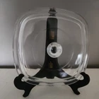 Vintage Corning Ware Pyrex P-7-C Square Glass  Replacement Lid For a 7 in Dish