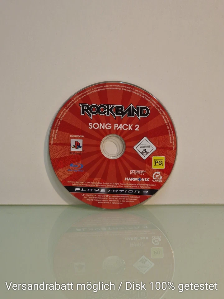 Rock Band Song Pack 2 NUR Disc Zustand gut Sony PlayStation 3 PS3 - Bild 1 von 1