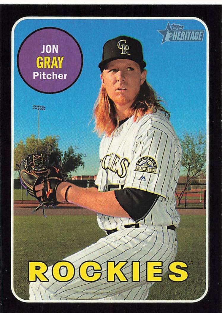 JON GRAY 2018 TOPPS HERITAGE BLACK BORDER #274