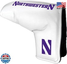 Team Golf NCAA White Blade Putter Cover Magnetic Closure Fits Most