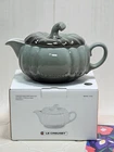 Le Creuset 2025 Halloween Pumpkin Gravy Boat 400ml Thyme Green Stoneware NIB