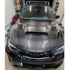 Real Carbon Fiber Vented Bonnet Hood Cover for Subaru WRX/STi GR GV 2008-2014
