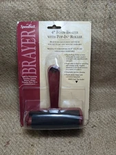 4” soft rubber Brayer with pop in roller Speedball Brand 
