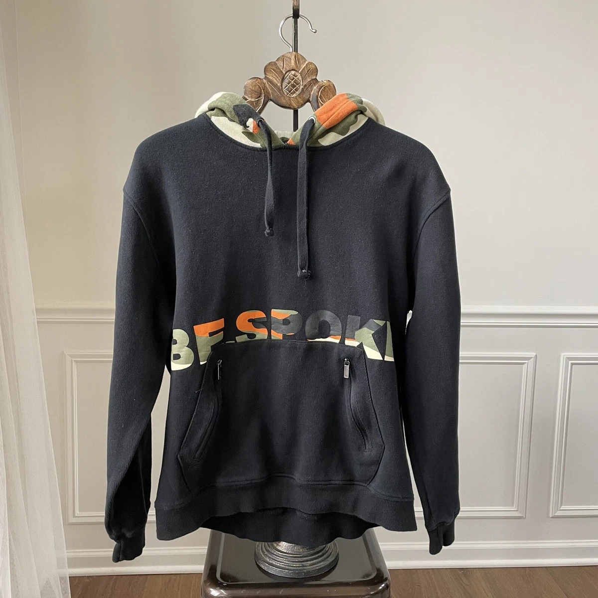 Footlocker BeSpoke Hoodie Pullover Black Camo XL eBay