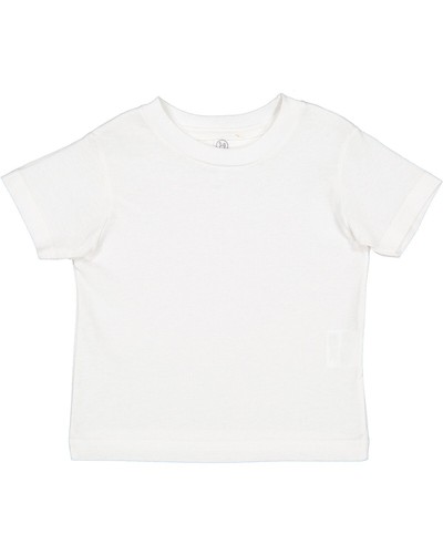 3301T Unisex Toddler Kids Basic Cotton Jersey Tee Plain Crew Neck T-Shirt - Picture 2 of 7