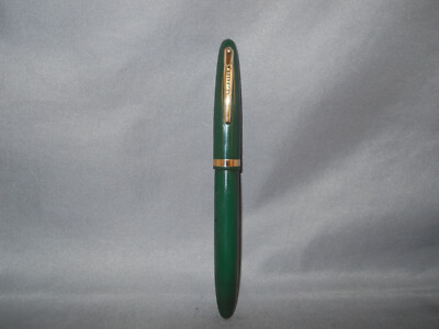 Sheaffe Vintage Ball Pen-l950's-new widget installed--green--working