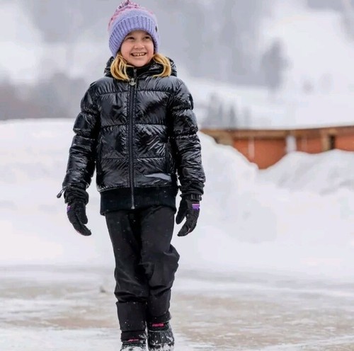 NEW Appaman - Girls' Flurry Coat - Shiny Black - Size 8 - Warm/Water-resistant - Picture 5 of 6