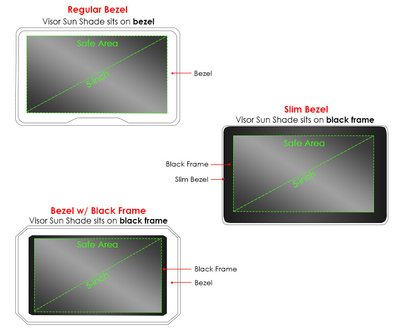 Universal Sun Shade Visor For Garmin Nuvi GPS 4.3" & 5" Models (2589LMT, 2599LMTHD, Etc.) 9 thumbnail image