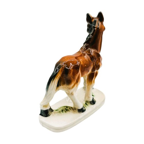 Hand-Painted Vintage Ceramic Horse Statue - Picture 4 of 14