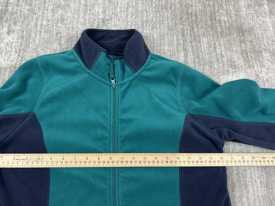 Suéter Made For Life Mujer Grande Verde Azul 1/4 Cremallera Manga Larga Vellón Foto 4 de 4